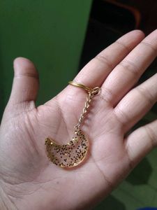 Crescent Moon Keychain