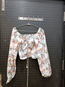 Floral Print Crop Top