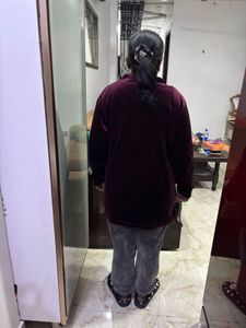 Velvet Baggy Long Shirt