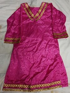 Pink & Golden Kameez