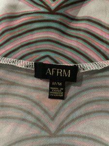 AFRM Zadie Turtleneck Mesh Top