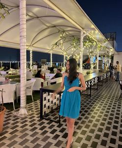 Teal Ruched Dress With Adjustable Straps And Zip