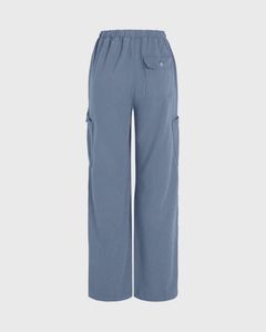 Y2K Baggy Fit Women Cargo In Blue