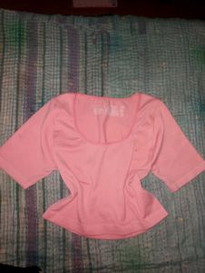 Pink Crop Top &amp; White Skirt Bundle