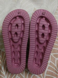 Pink Double Buckle Slides 2 Inch Heels