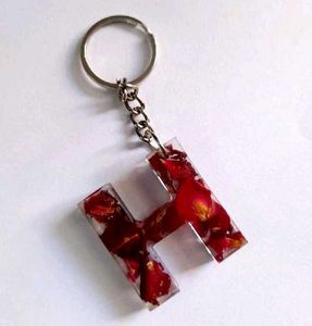 Real Rose Preserved Keychain