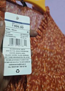 RIO Dress with Bishop Sleeves Orange🍊(M) SIZE