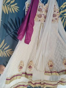 Anarkali Dress With Beautiful HandWork &amp; Embroider