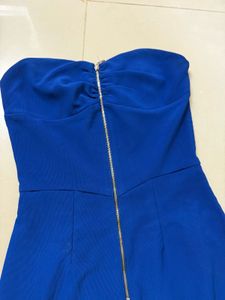 Royal Blue Strapless Mini Dress