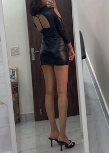 Latex Leather❤️‍🔥CutOut Dress♠️🔥