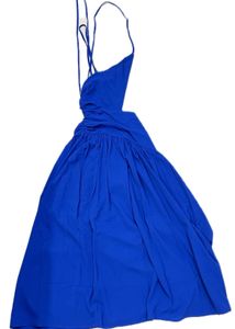 Blue Crisscross Maxi Dress