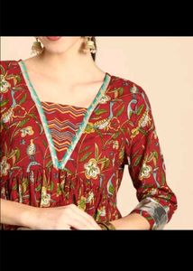 Aounk Pure Cotton Kurti Plazzo Set