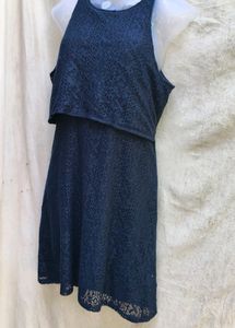 I CUTE NAVY BLUE DRESS