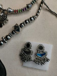 Oxidized Navratri Set
