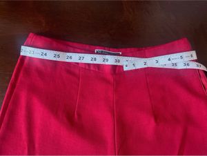 Red Wide-Leg Pants