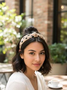 Polka Dot Knot Headband