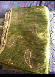 Green Cotton Saree