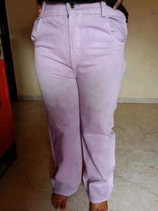 Wide Leg Pulple Jeans