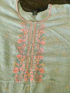 It&#39;s a Handworked Kurti.Bottle Green Colour.