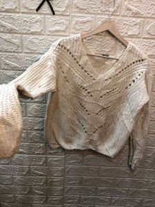 Stylish Knit V-Neck Sweater🕸️🕷️