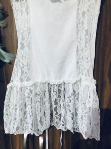 White Lace Camisole Slip