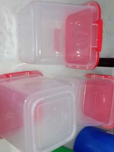 Plastic Storage Containers &amp; Buckets 5ps combo new
