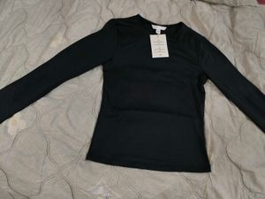 H&M Black Long Sleeve Top
