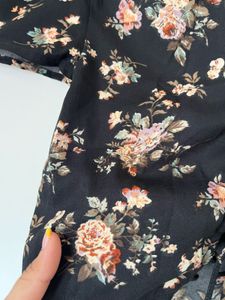 Floral Cinched Crop Top