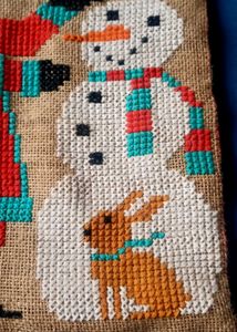 Christmas Cross Stitch home decor