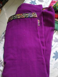 Saree With Stiched Blouse