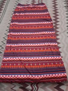 Patterned Ethnic Skirt
