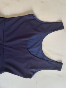 Navy Blue Fit &amp; Flare Dress