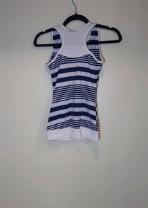 Cute White-Blue Tank Top