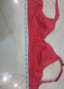 Coral Bra with Bow Detail