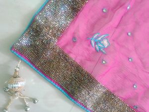 4 Side Heavy Sequins Work Pure Dupatta