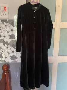 Women Velvet Gown Size L