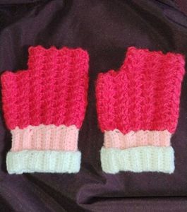 Handmade Crochet Fingerless Gloves