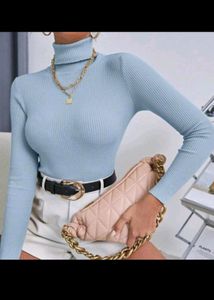 High Neck Slim Fit Top