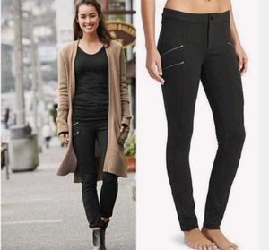 Black Zipper Accent Pants