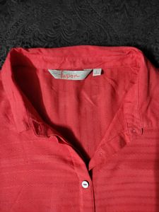 💗Coral Shirt Style Kurta on Sale!
