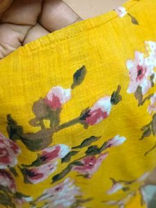 Pure Cotton A Line Kurta.