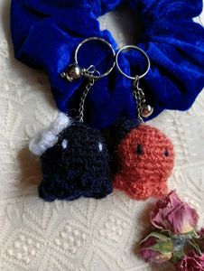 Crochet Double the Charm: Adorable Keychain Buddie