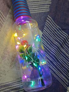 1 DECORATIVE HANGING GLASS LAMP MULTICOLOUR