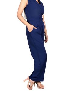 Elegant Navy Blue Jumpsuit