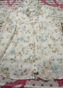 Printed Shirt Top