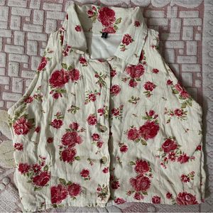 Floral Button-Up Top