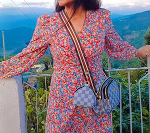 Floral Print Mini Dress