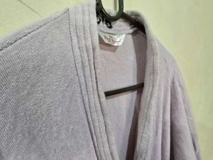 Lavender Terry Cloth Robe For Women