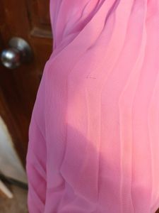 Flowy Pink Backless Halter Neck Top