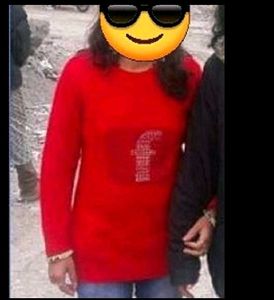 Blood Red Woollen Top